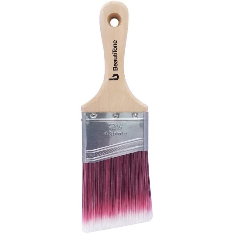 Nylyn Technology Angular Sash Paint Premium Brush - with Short Handle, 2.5" / 63 mm