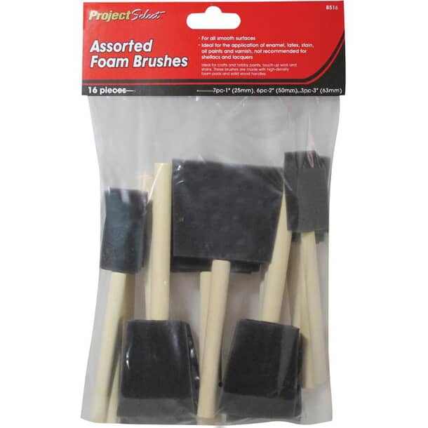 4 Pcs Foam Paint Brushes,4 Sizes Sponge Paint Brush With