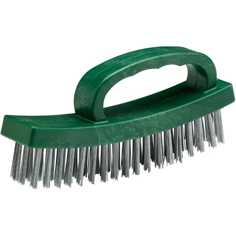 Knuckle Saver Stainless Steel Wire Brush - 6.5"