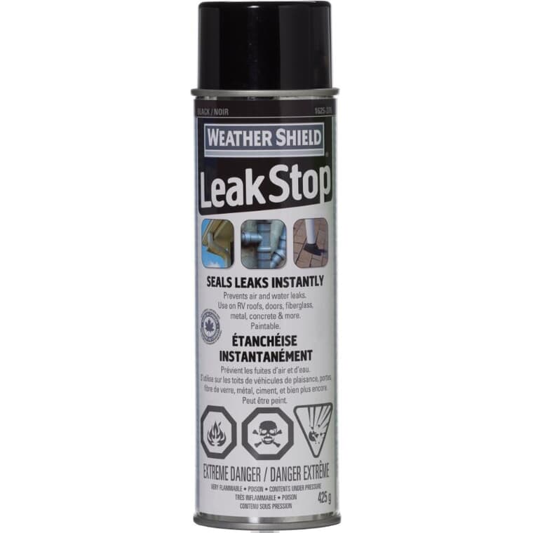 Scellant Leak Stop noir pour fissure en vaporisateur, 425 g