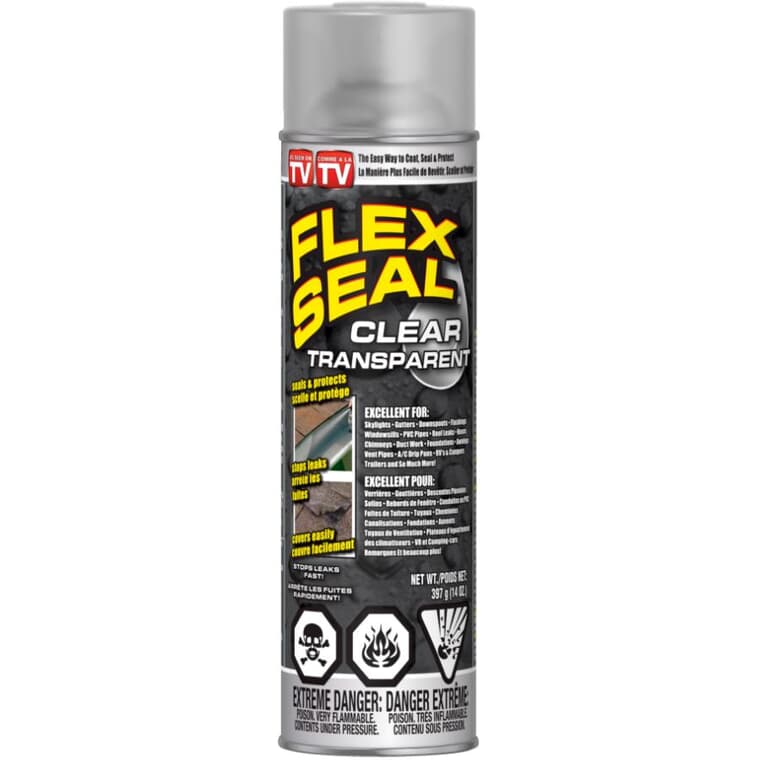 Liquid Rubber Spray Sealant Coating - Clear, 14 oz