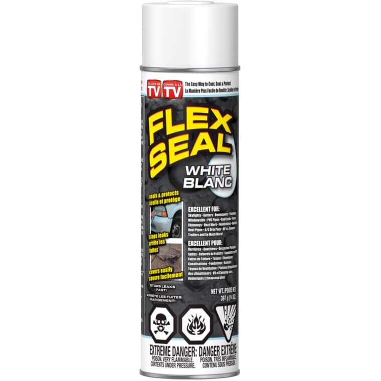 Liquid Rubber Spray Sealant Coating - White, 14 oz