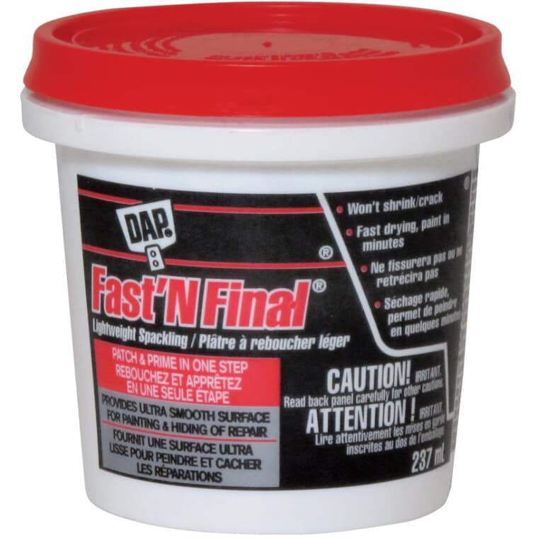 Lightweight Spackling Wall Compound - Off White, 237 ml