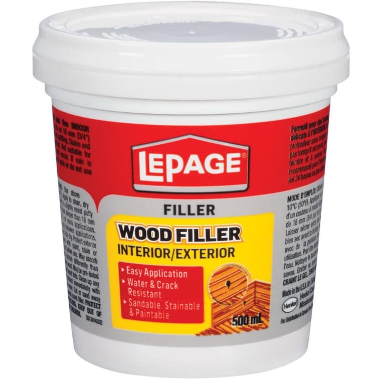 Interior & Exterior Wood Filler - 500 ml