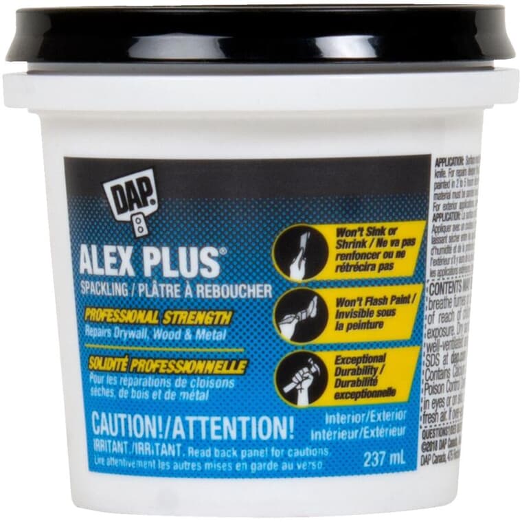 Alex Plus High Performance Spackling Compound - White, 237 ml