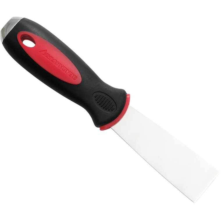 Couteau à mastic rigide avec poignée ergonomique, 1-1/4 po