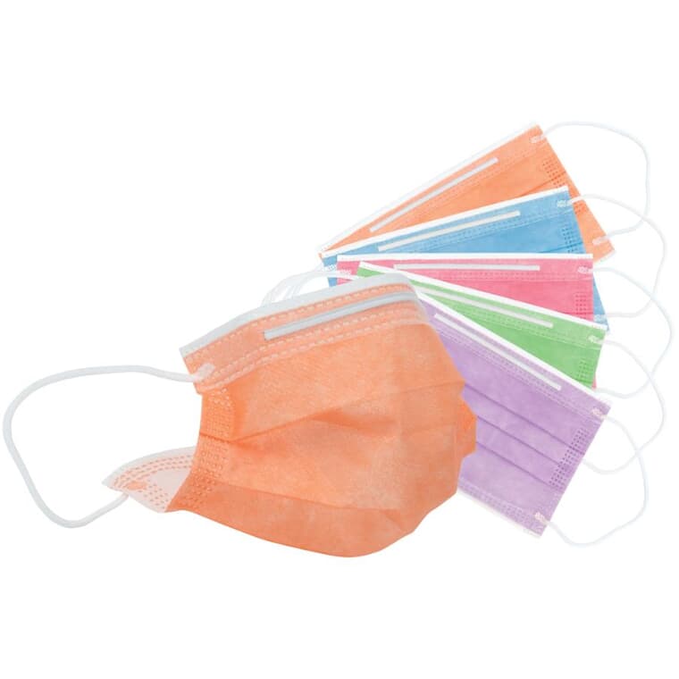 Children's Disposable Face Masks - with Ear Loops, 20 Pack