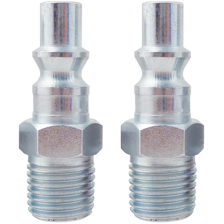 2 Pack 1/4" Male National Pipe Thread Coupler Plugs