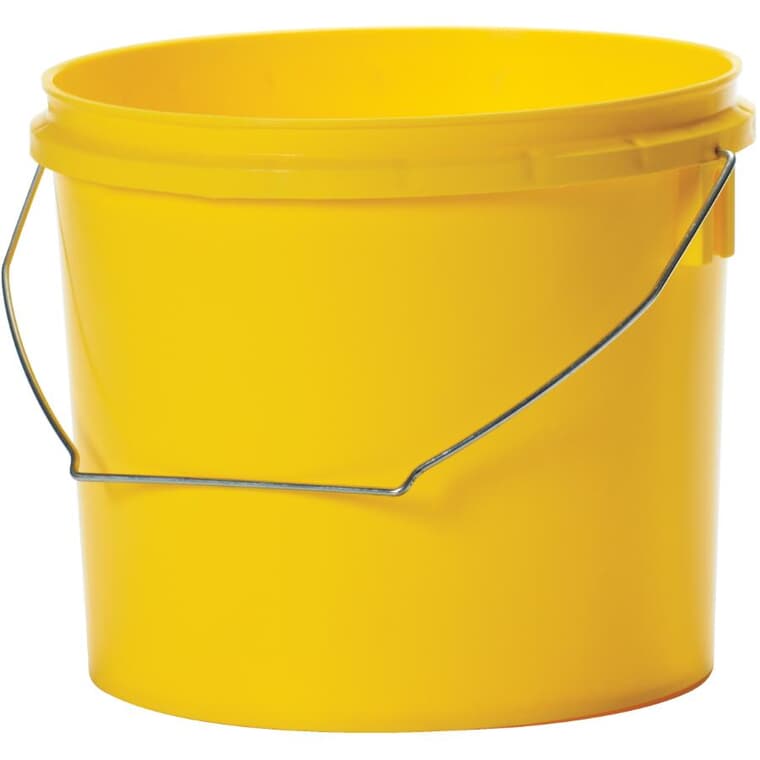 Seau utilitaire tout usage jaune de 4 L
