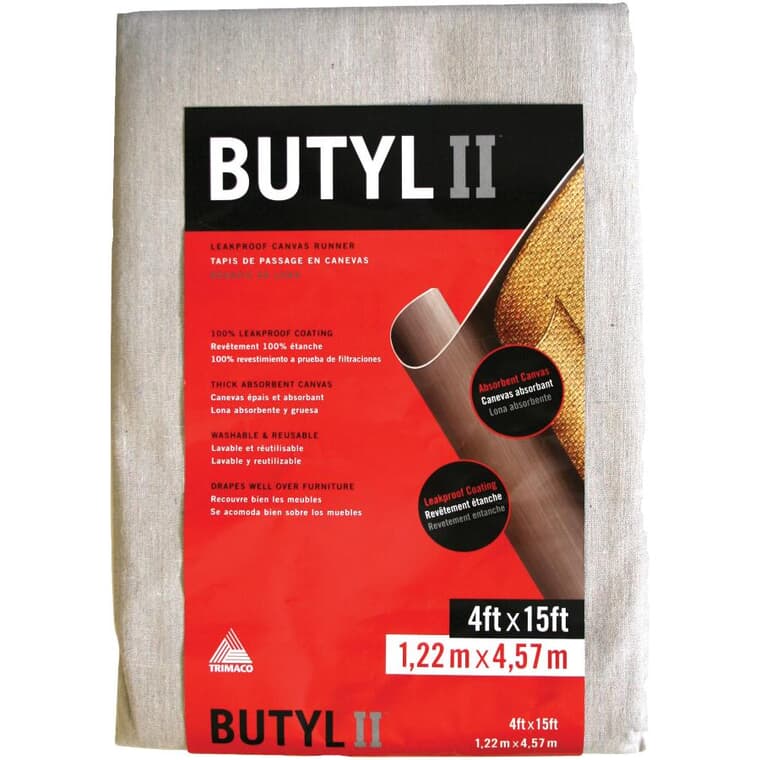 Butyl II Canvas Drop Cloth - 4' x 15'