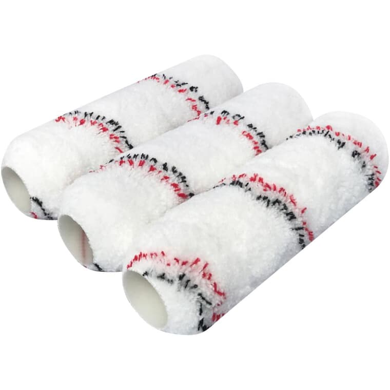 German Fabric Microfibre Roller Covers - 240 mm x 15 mm, 3 Pack