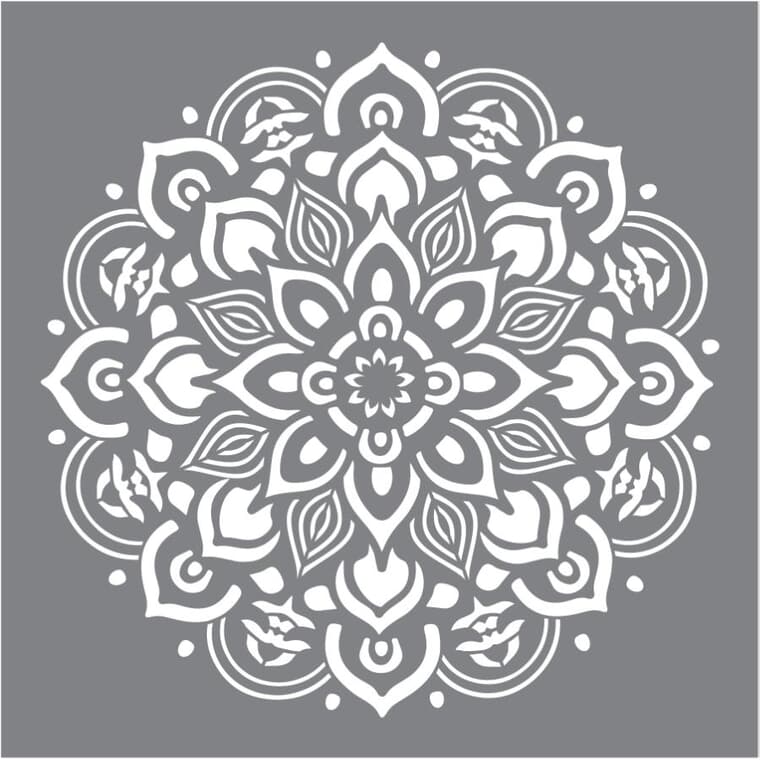 Mandala Decor Stencil - 12" x 12"