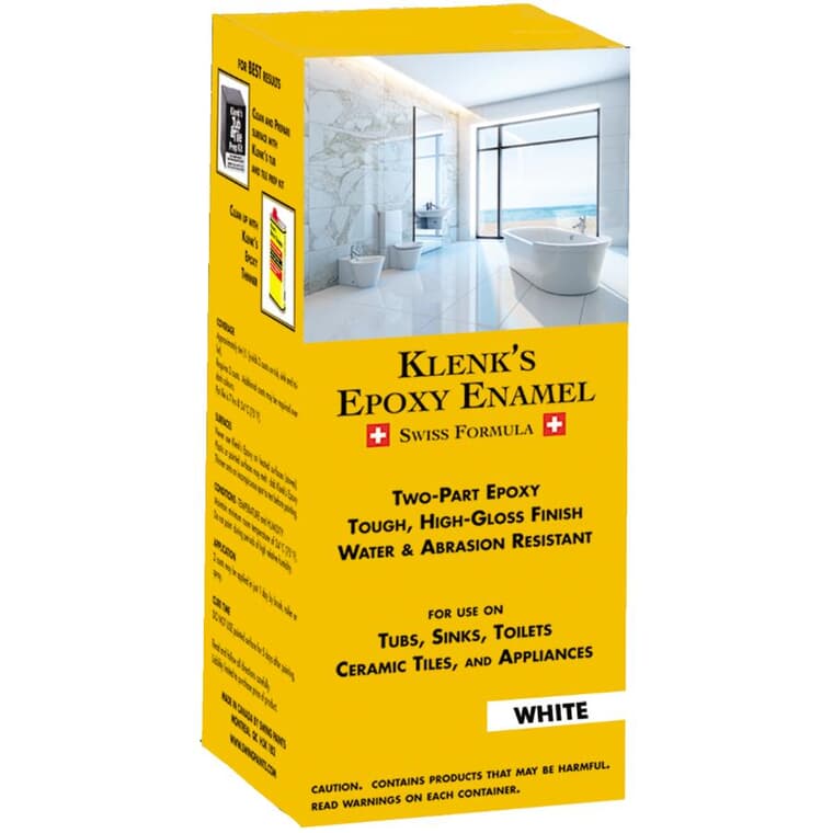 Swiss Formula Epoxy Enamel Paint - High Gloss White, 500 ml