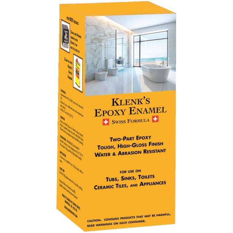 Swiss Formula Epoxy Enamel Paint - High Gloss White, 1 L