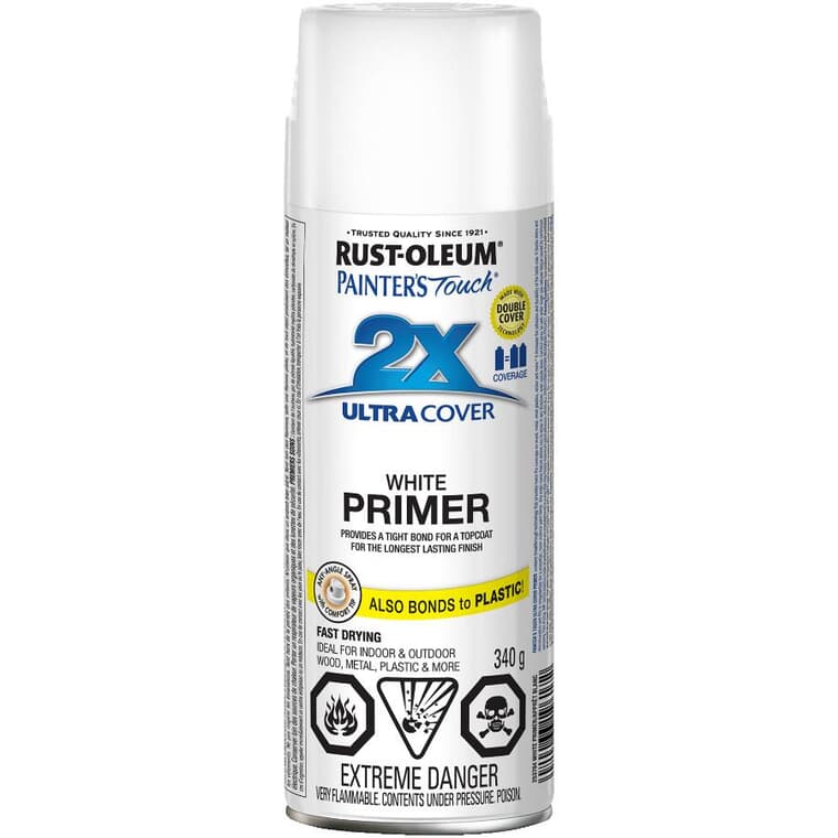 Painter's Touch 2X Ultra Cover Spray Primer - White, 340 g