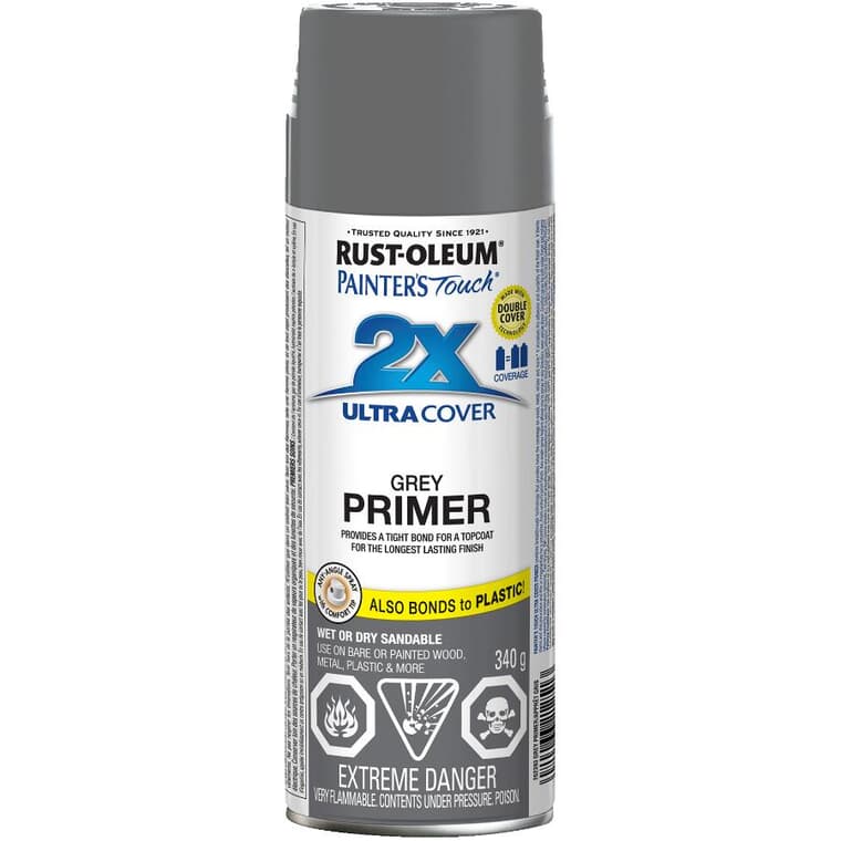 Painter's Touch 2X Ultra Cover Spray Primer - Grey, 340 g