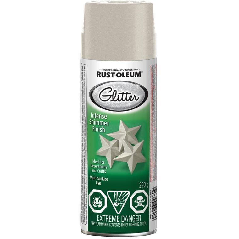 Specialty Glitter Spray Paint - Pearl White, 290 g