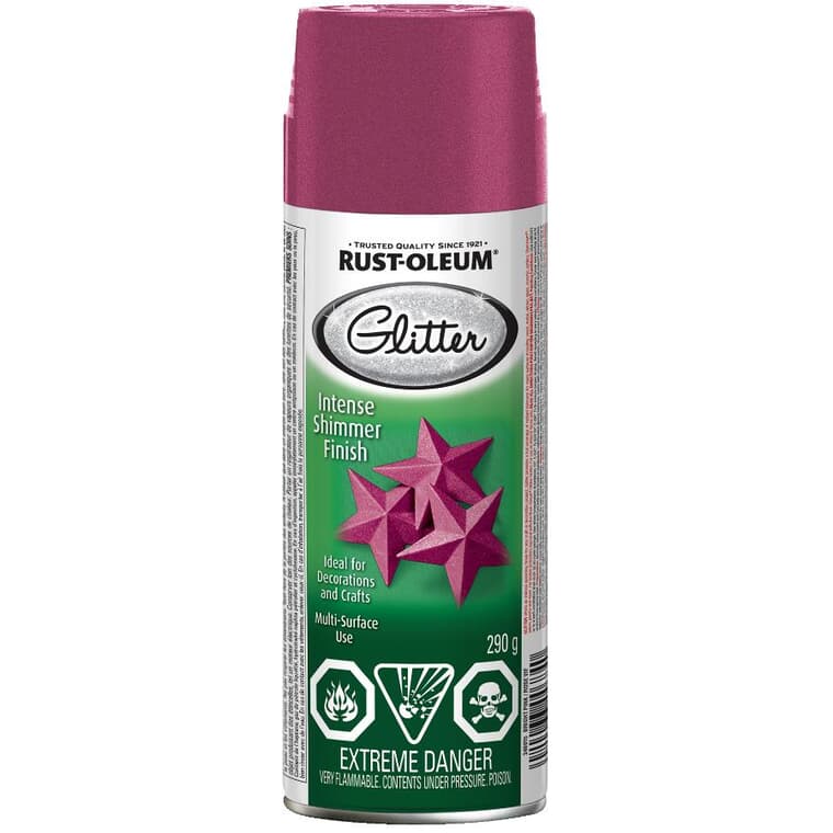 Specialty Glitter Spray Paint - Bright Pink, 290 g