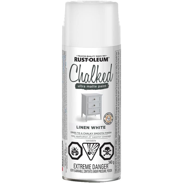 Chalked Ultra Matte Spray Paint - Linen White, 340 g