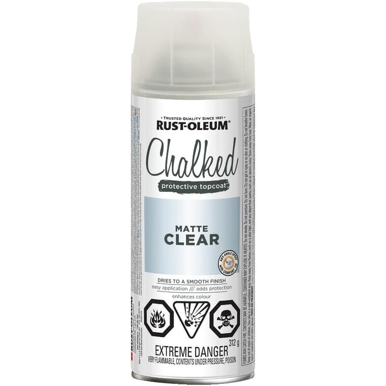 Chalked Protective Topcoat Spray - Matte Clear, 340 g