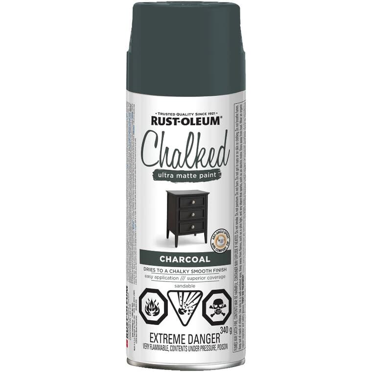 Chalked Ultra Matte Spray Paint - Charcoal, 340 g