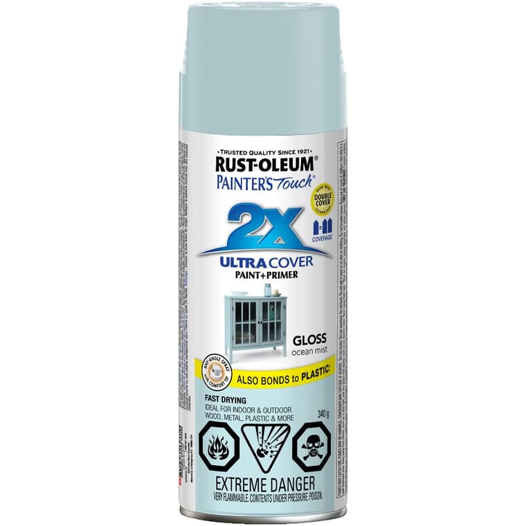 Painter's Touch 2X Ultra Cover Spray Paint - Gloss Ocean Mist, 340 g