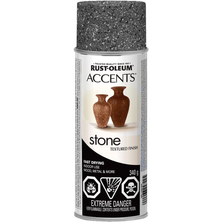 Accents Textured Spray Paint - Grey Stone, 340 g