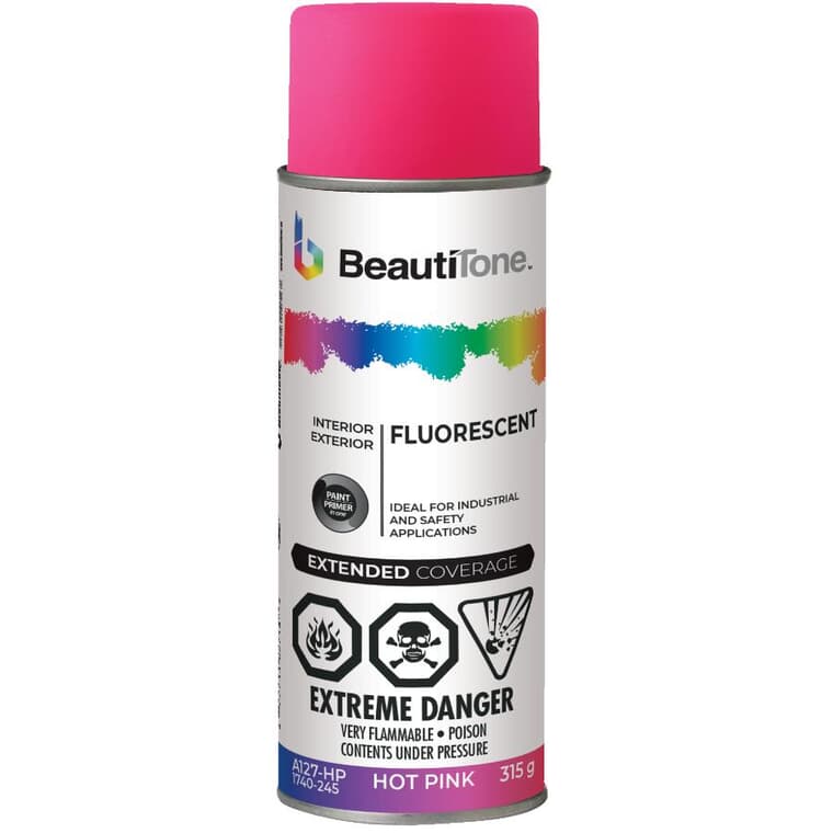 Fluorescent Spray Paint - Hot Pink, 315 g
