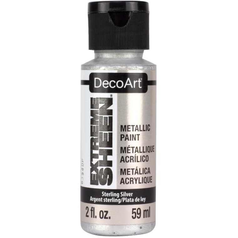 Extreme Sheen Metallic Craft Paint - Sterling Silver, 2 oz