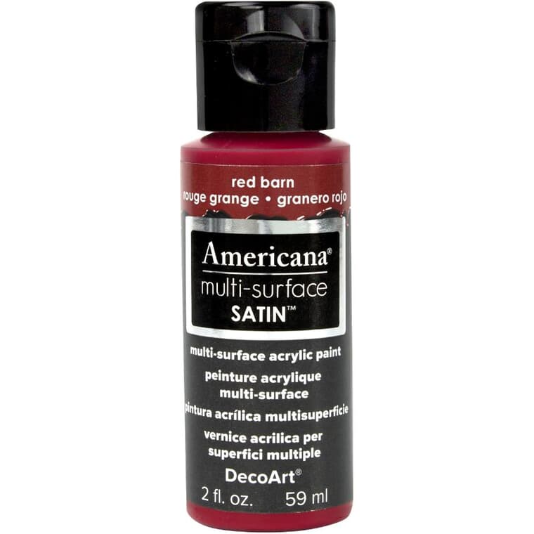 Multi Surface Acrylic Craft Paint - Red Barn, 2 oz