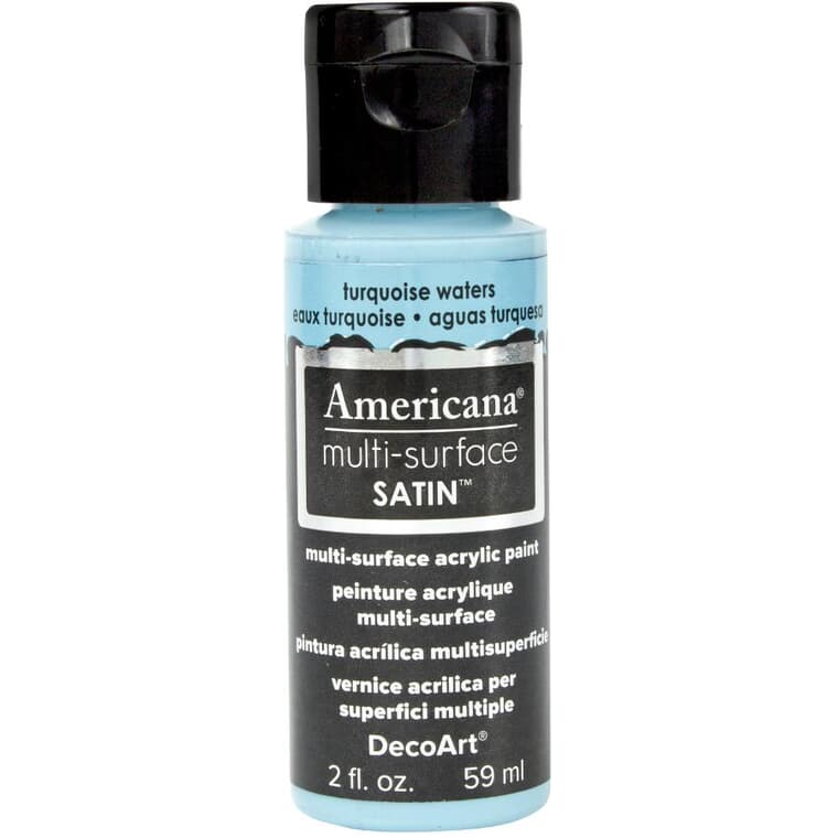 Multi Surface Acrylic Craft Paint - Turquoise Waters, 2 oz