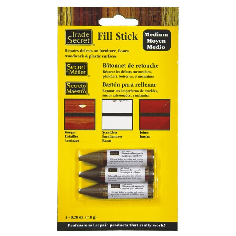 Wood Fill Sticks - Medium Tones, 3 Pack