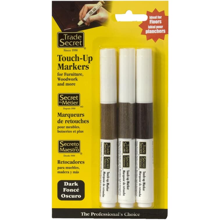 Touch-Up Wood Markers - Dark Tones, 3 Pack