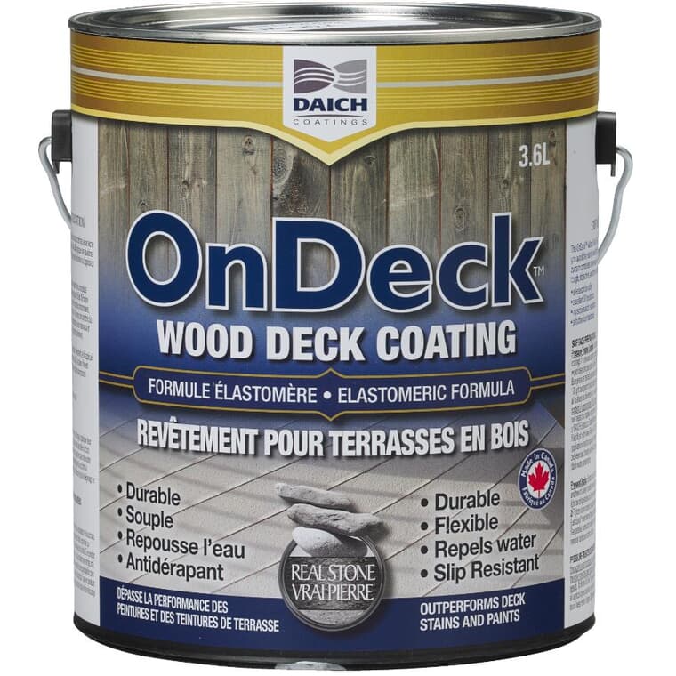 OnDeck Wood Deck Coating - Elastomeric Formula, 3.66 L