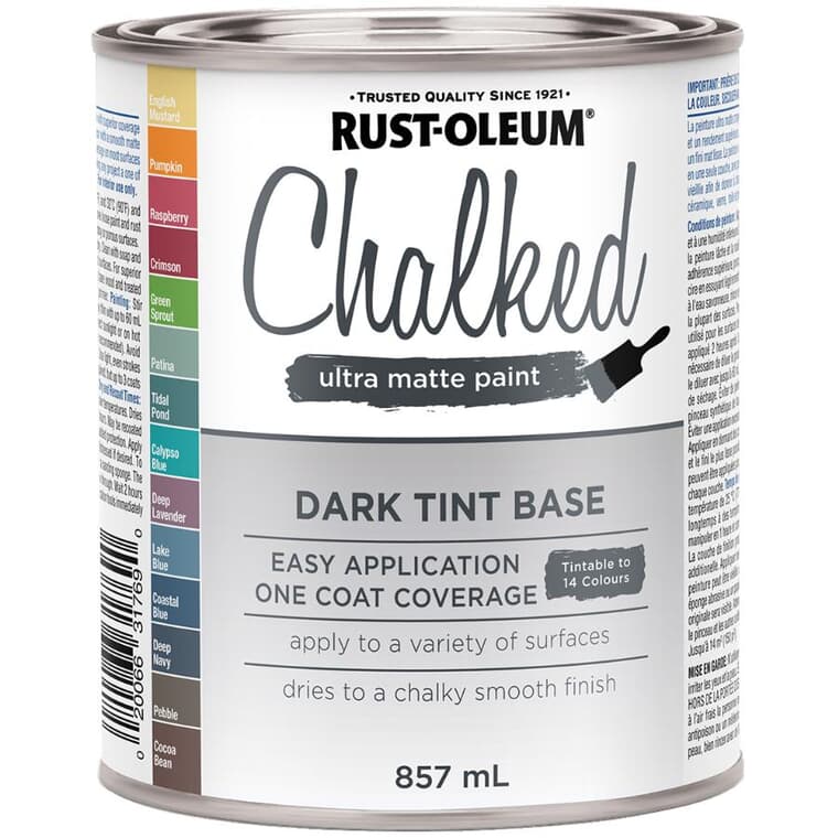 Chalked Ultra Matte Paint - Dark Tint Base, 857 ml
