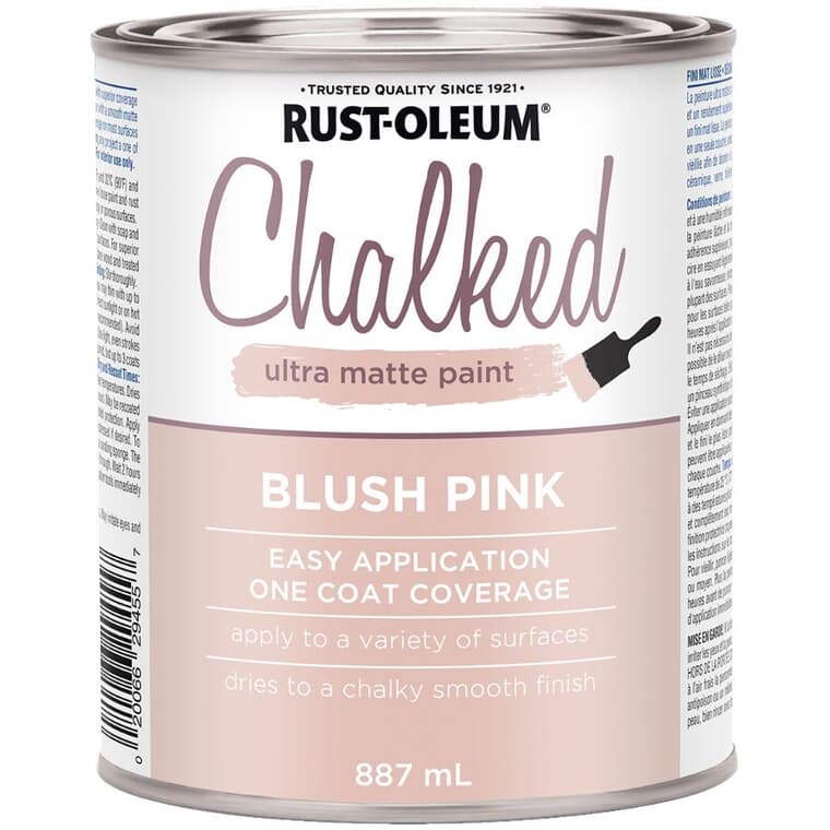 Peinture pour meubles ultra mate crayeuse rose, 887 ml