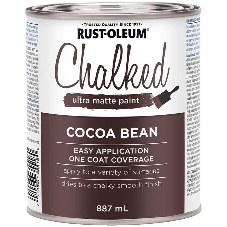 Chalked Ultra Matte Paint - Cocoa Bean, 887 ml