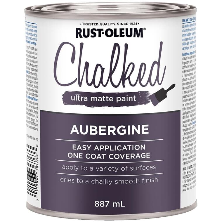 Chalked Ultra Matte Paint - Aubergine, 887 ml