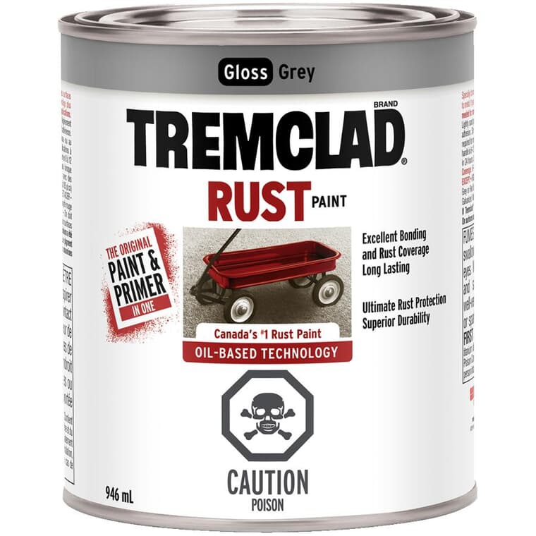 Rust Paint - Gloss Grey, 946 ml