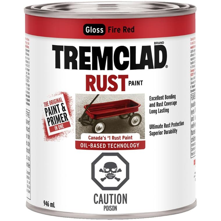 Rust Paint - Gloss Fire Red, 946 ml