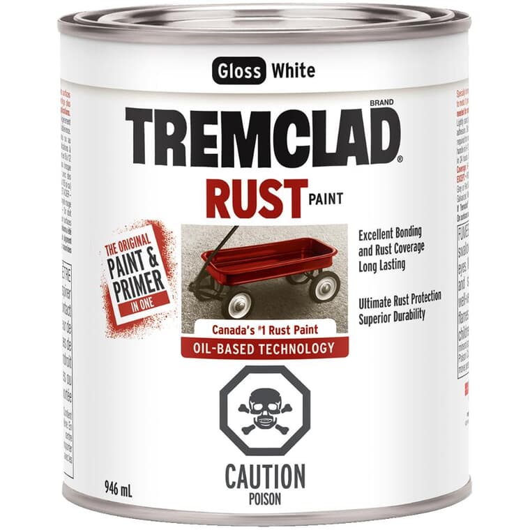 Rust Paint - Gloss White, 946 ml