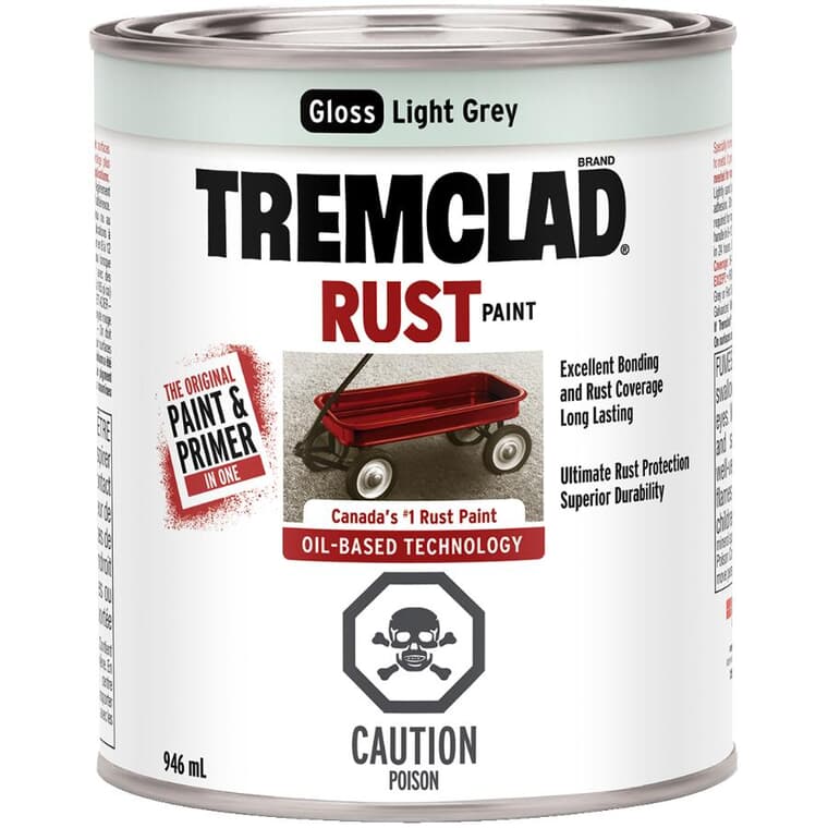 Rust Paint - Gloss Light Grey, 946 ml