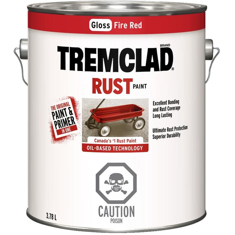 Rust Paint - Gloss Fire Red, 3.78 L