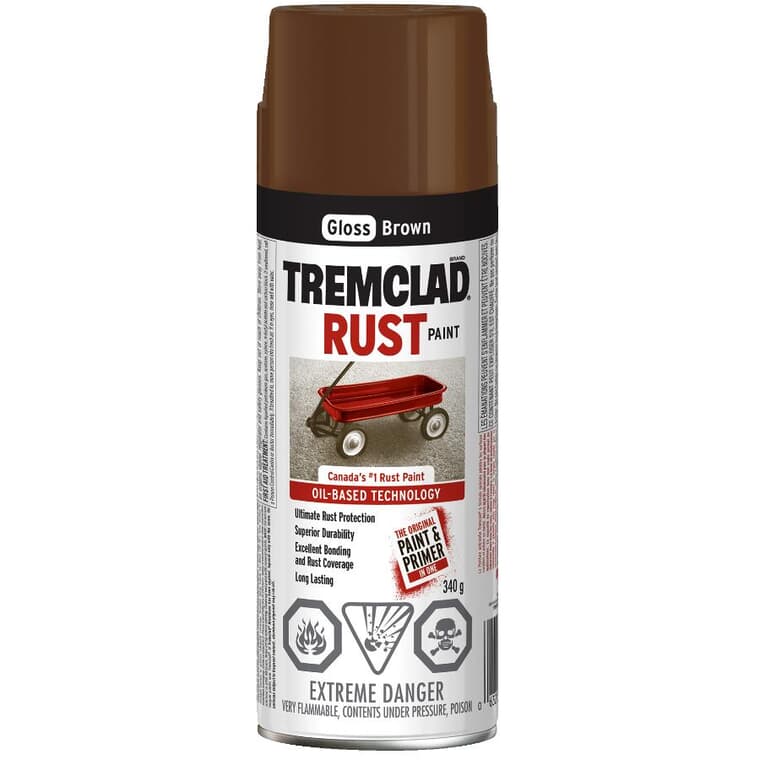 Rust Spray Paint - Gloss Brown, 340 g