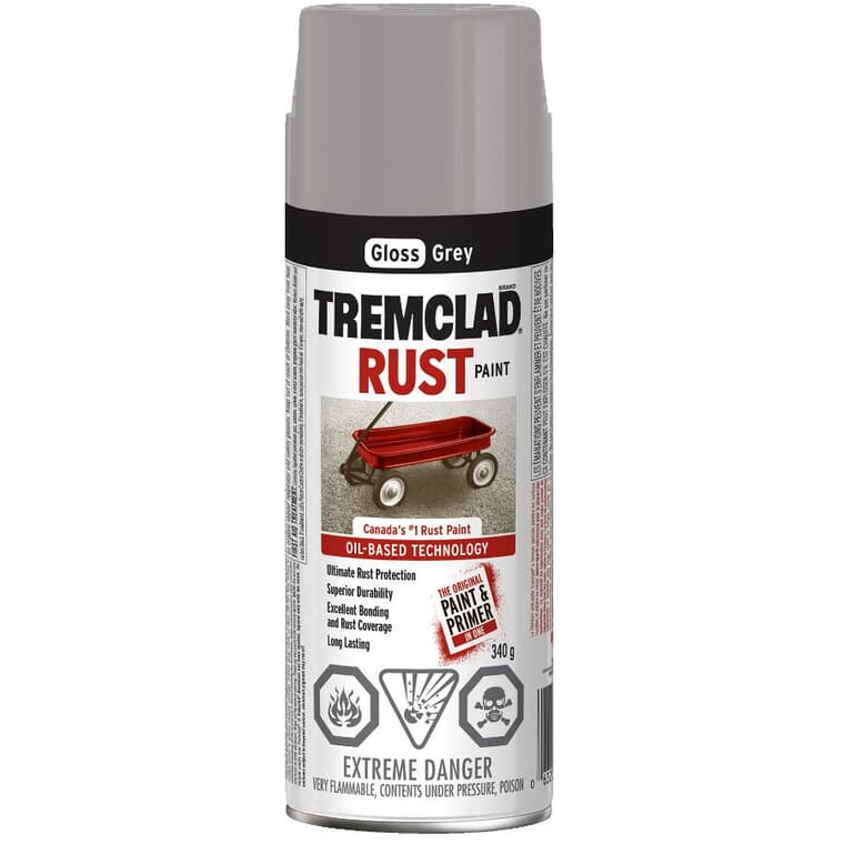Rust Spray Paint - Gloss Grey, 340 g