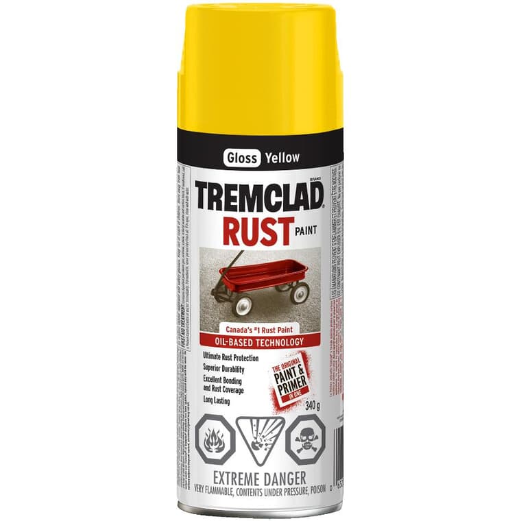 Rust Spray Paint - Gloss Yellow, 340 g