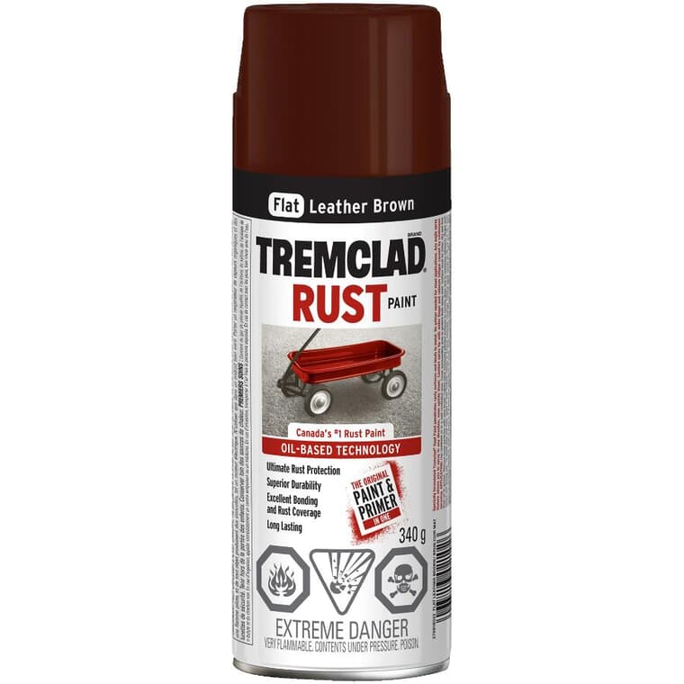 Rust Spray Paint - Flat Leather Brown, 340 g