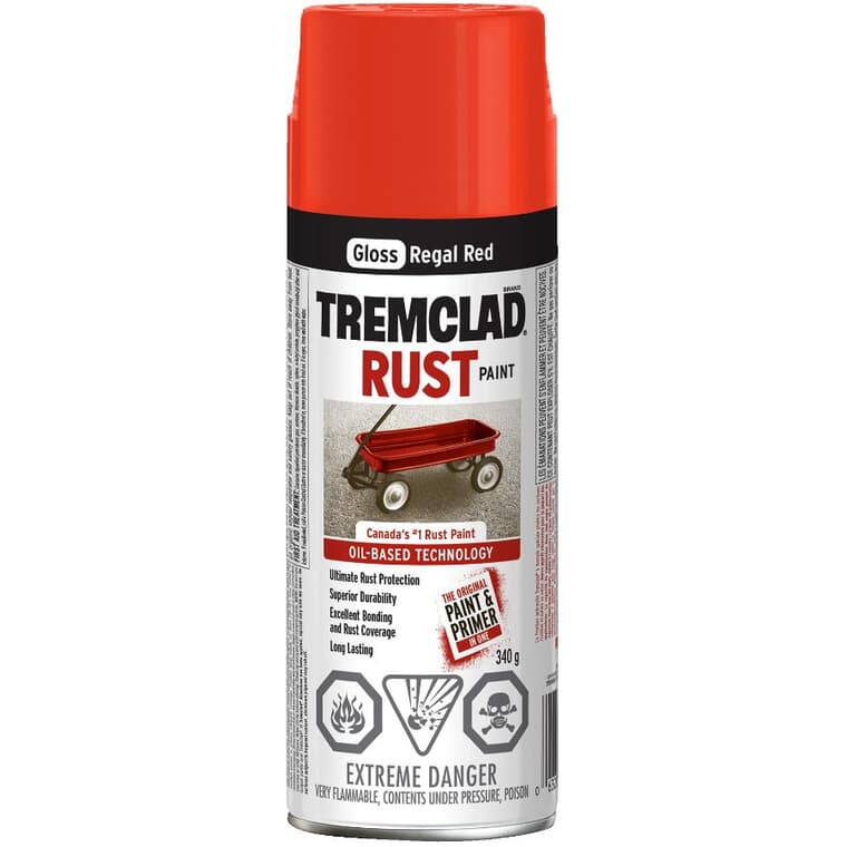 Rust Spray Paint - Gloss Regal Red, 340 g