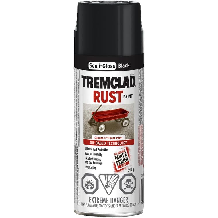 Rust Spray Paint - Semi-Gloss Black, 340 g