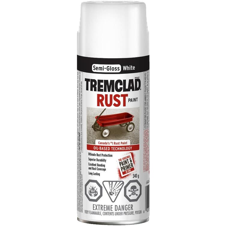Rust Spray Paint - Semi-Gloss White, 340 g